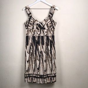 Ann Taylor Sheath Dress Brown Black Size 6